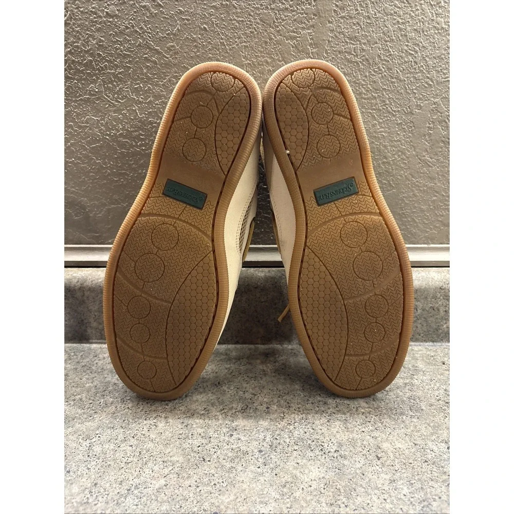 St John's Bay Boat Shoes Men's Sz 9.5 M 016-8000 Tan Brown Excellent Cond.